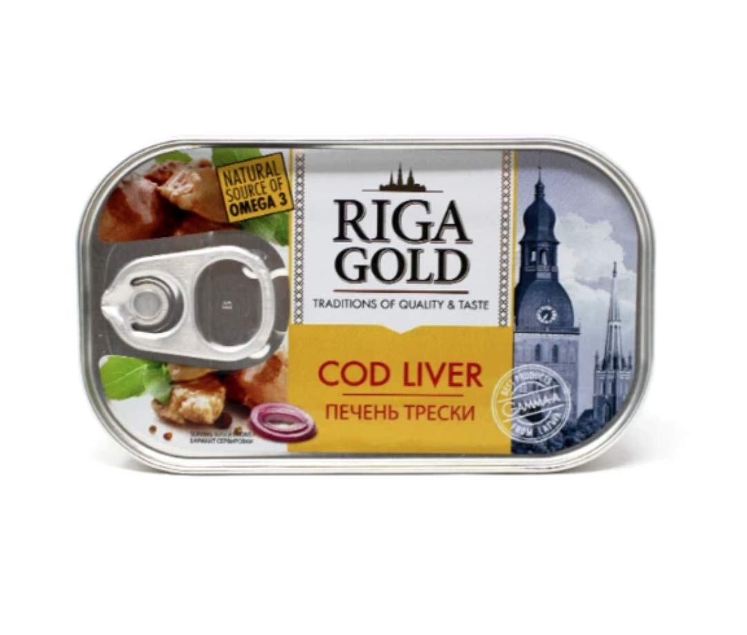 Riga Gold Cod Liver in Its Own Oil 4.27 oz.